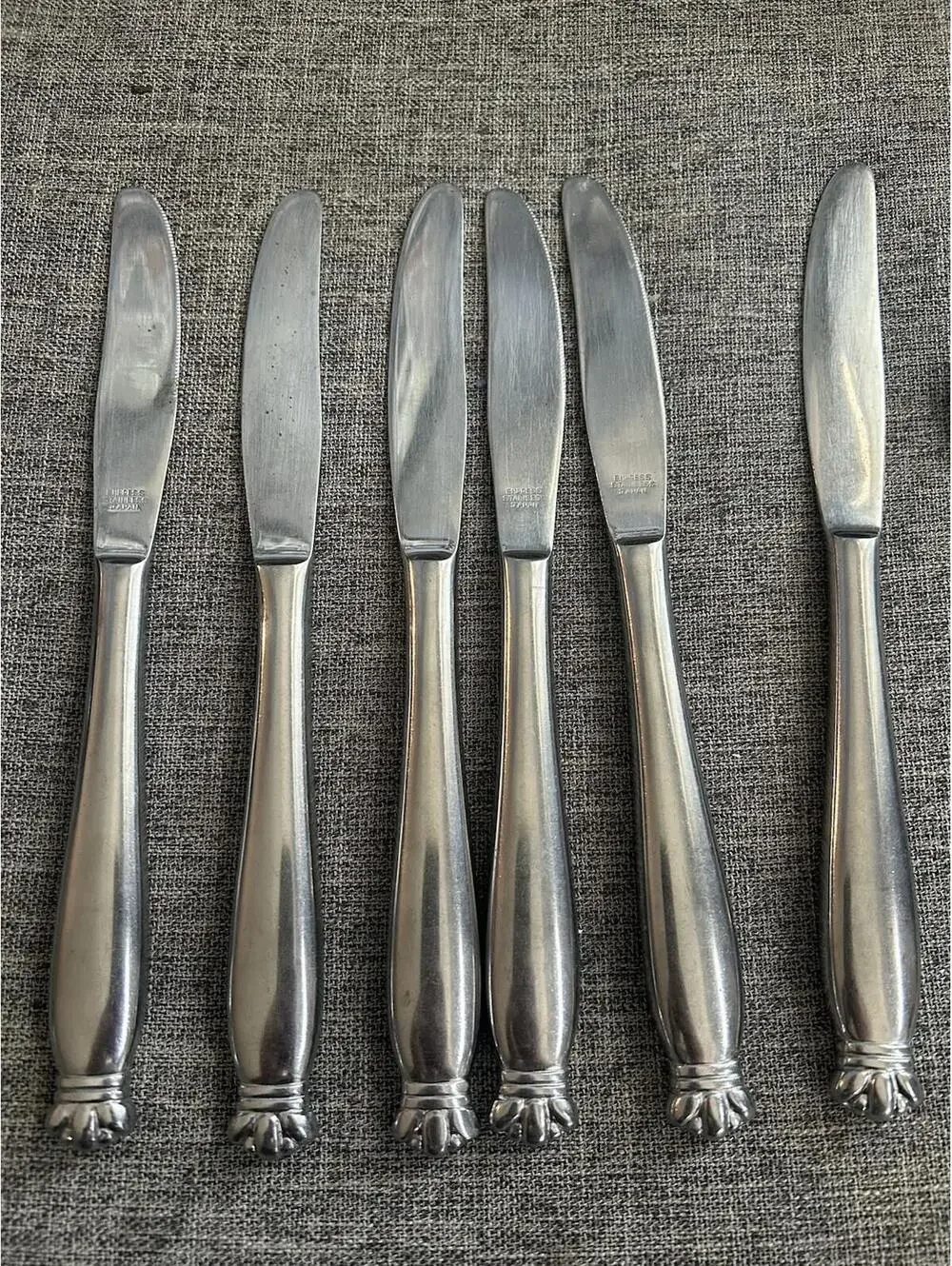 Empress Stainless Steel Flatware 6 Knives 1 Spoon